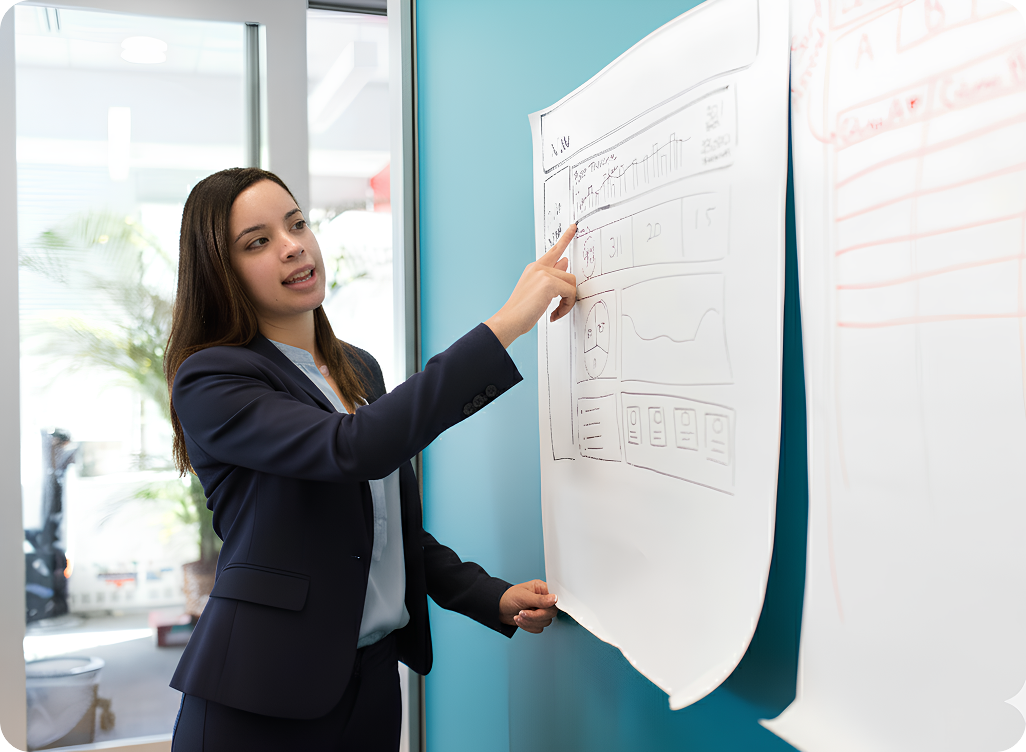 Our Story - Team member working on designs